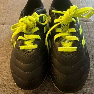 Adidas Kids Black and Yellow cleats